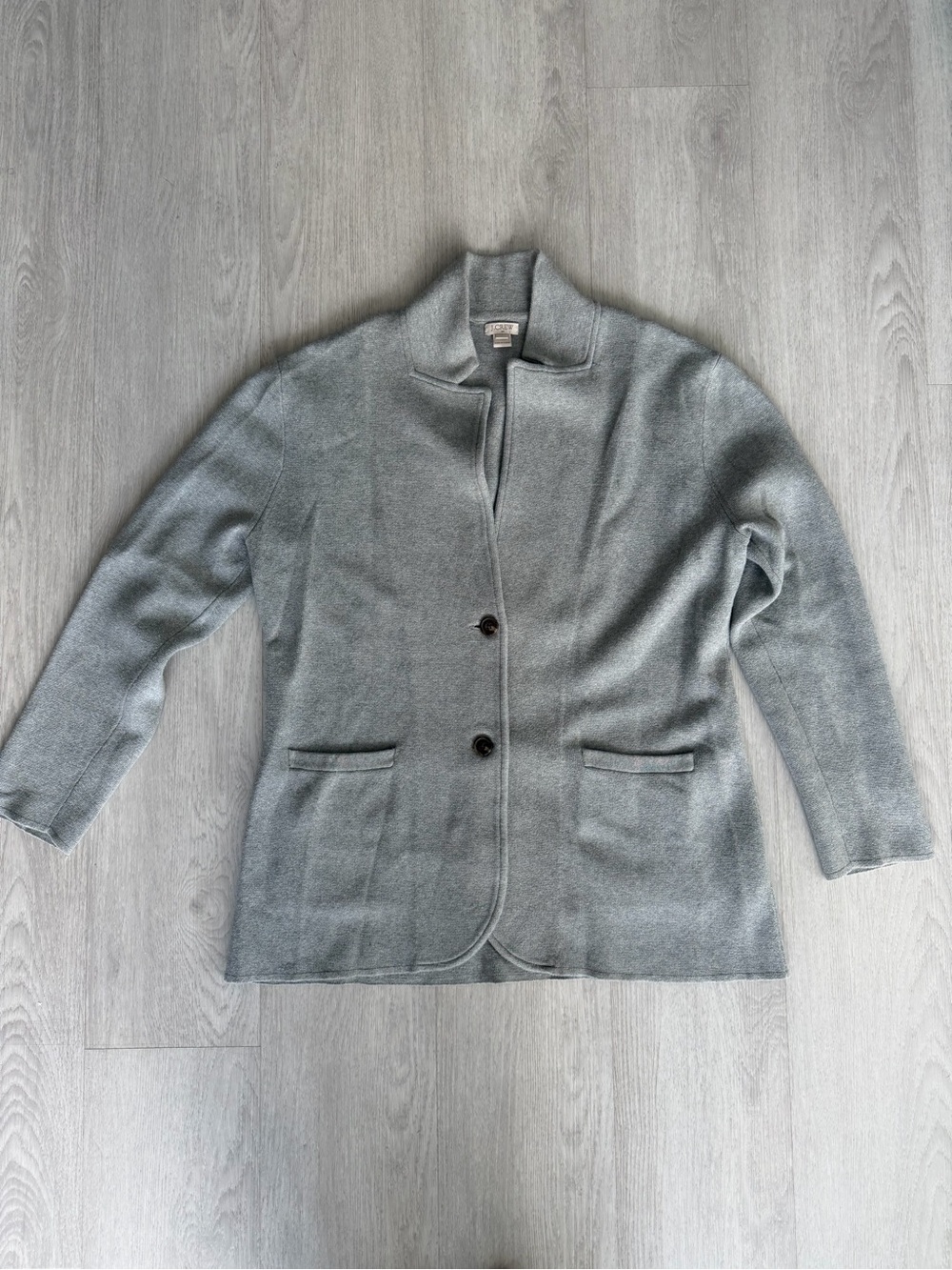 J. Crew Light Gray Two-Button Women's Blazer Jacket